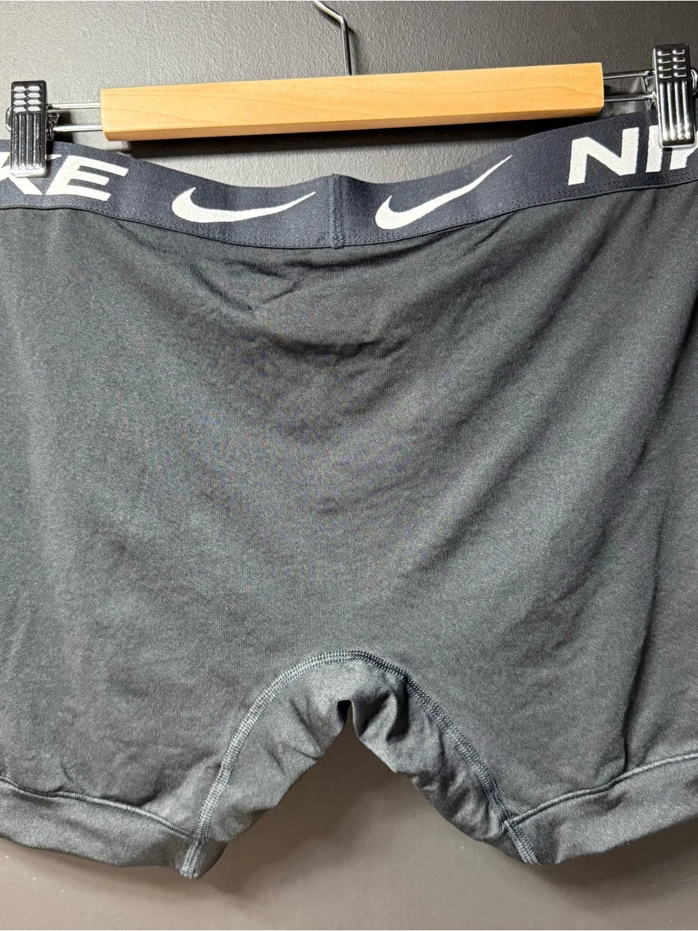 New Men's NIKE  Logo Dri Fit  Polyester Blend Boxer Brief L